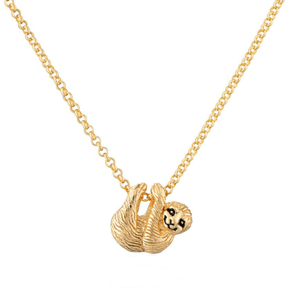 Gold Plated Sloth Necklace