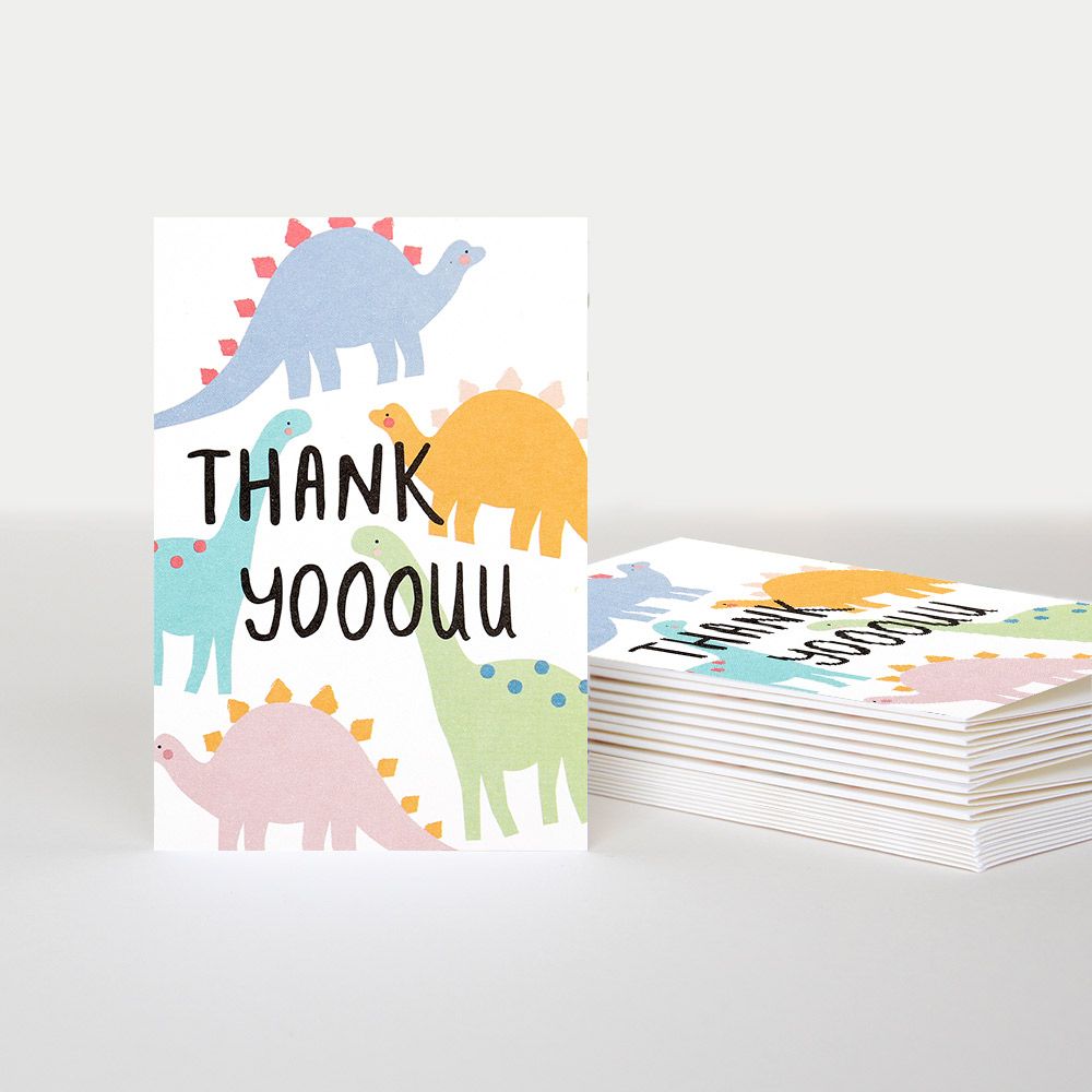 Thank You Dinosaur Cards - Pack of ten