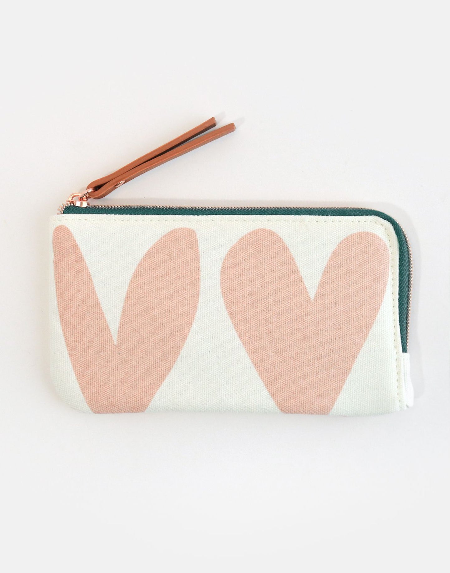 Double Pink Heart Glasses/Mobile Phone Pouch
