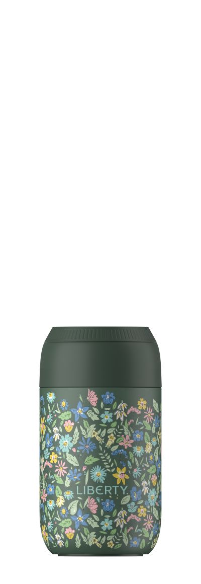 Series 2 Liberty Chilly's Coffee Cup - Summer Sprigs Pine Green 340 ml